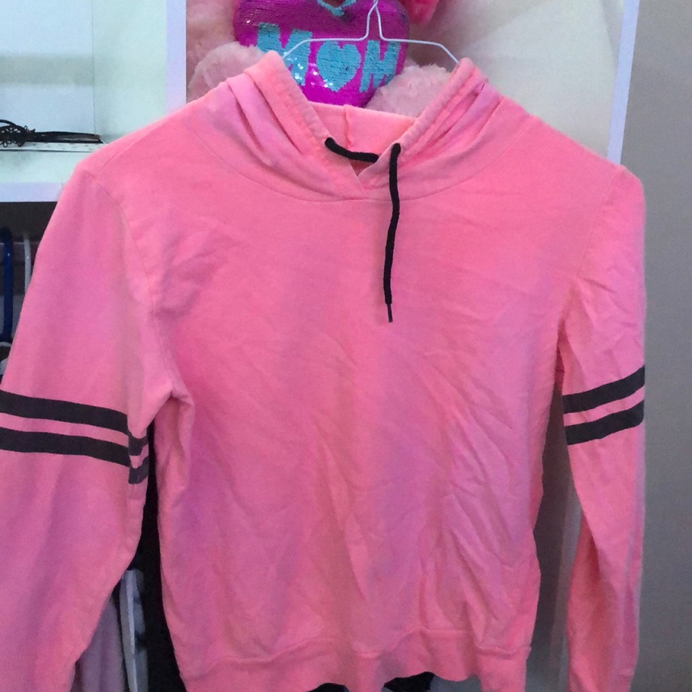 A pink hoodie shirt